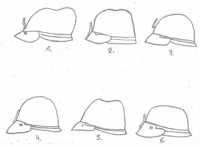 Various hachi shapes: 1)Nari Akoda, 2)Goshozan, 3)Heichozan, 4)Koseizan, 5)Tenkokuzan, 6)Zenshozan Photo Credit