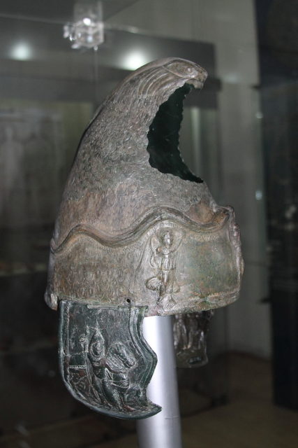 The Ostrov Helmet from Romania, which has a similar “Phrygian cap” design