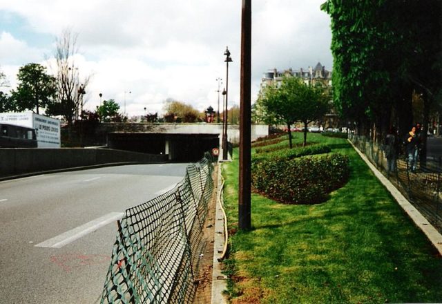 The Alma tunnel in Paris, where Princess Diana died in a car crash. Photo Credit