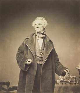 Morse with his recorder, photograph taken by Mathew Brady in 1857
