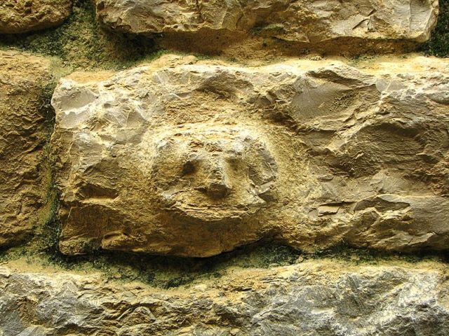 Ornaments on a stone in the fortress  Photo credit