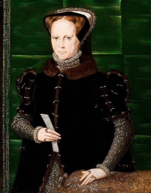 Portrait of Mary I of England, oil on panel by Hans Eworth