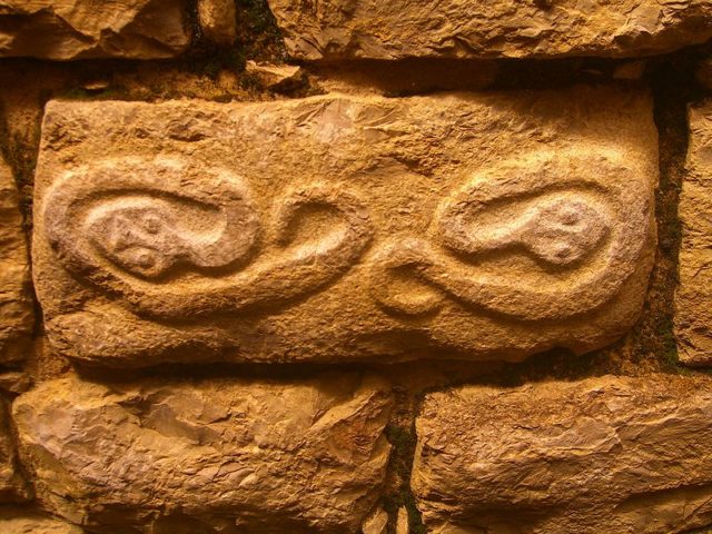 Ornaments on a stone in the fortress  Photo credit