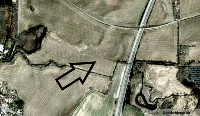 Aerial view of Borrering. Post-edited satellite photo. Photo Credit