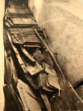 How the vessel looked when discovered, photo credit