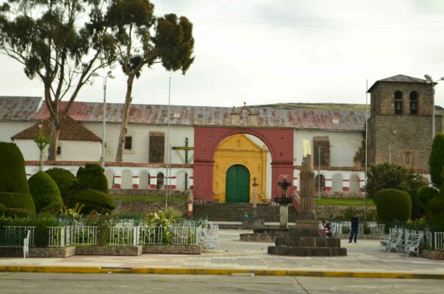 The main plaza in the village of Chucuito