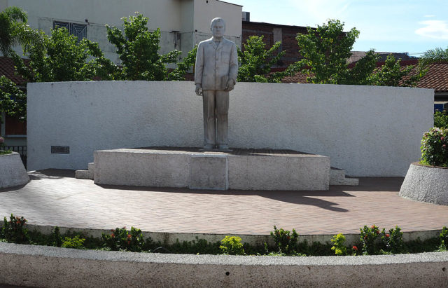 Ruben Dario in Nicaragua. Monument to Dario in Leon.Picture: © Geoff Moore/ www.thetraveltrunk.net