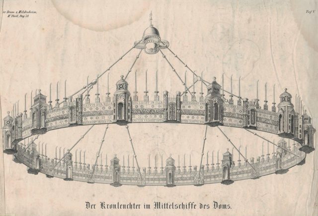 Drawing of the Hezilo chandelier