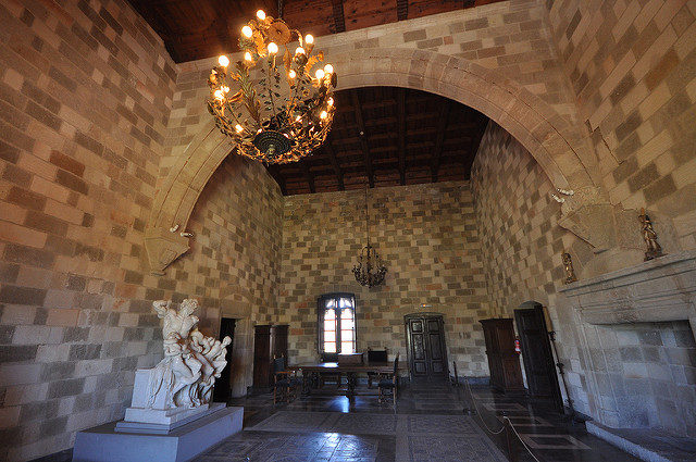 During medieval times, the palace served as an administrative center and residence of the Grand Masters.   Photo Credit