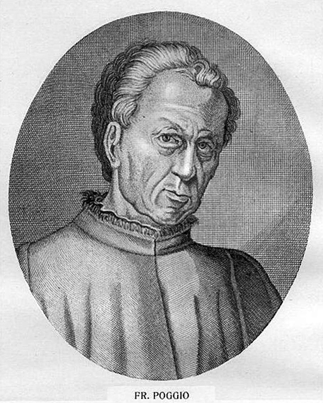 Engraving of Poggio Bracciolini