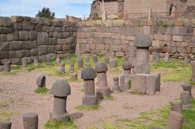 Inka Uyu stones in the village of Chucuito, Peru