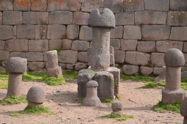 Inka Uyu stones in the village of Chucuito, Peru