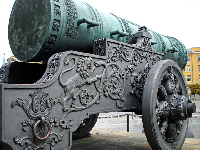 One of the largest and oldest cannons in the world. Photo Credit