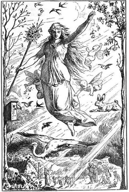 Ostara by Johannes Gehrts (1884)