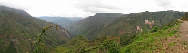 Panorama of the Tingo Valley taken from Kuelap  Photo credit