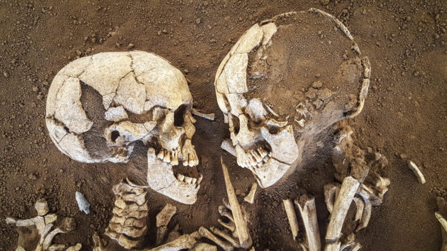 The skeletons were found in 2007 in the village of Valdaro. Photo Credit