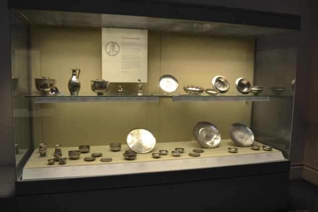 The Chaourse treasure on display at the British Museum