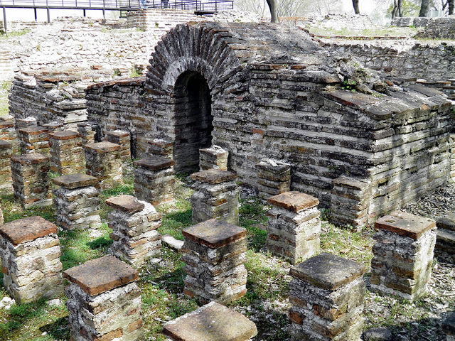 The hypocaust of the Great Baths complex, Ancient Dion   Photo Credit