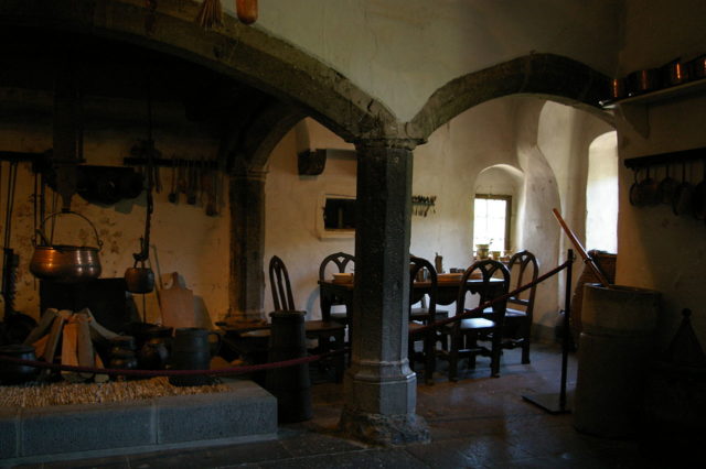 The kitchen of the castle  Photo Credit