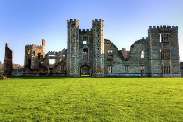 The ruins of Cowdray House Photo Credit