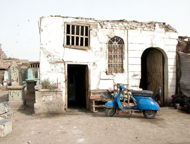 A City of the Dead tomb structure, adapted as a residence. Photo Credit