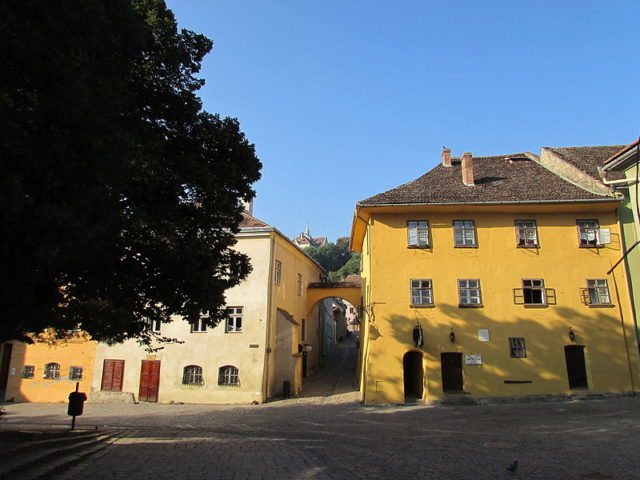 The house in the main square of Sighișoara where Vlad’s father lived from 1431 to 1435  Photo Credit