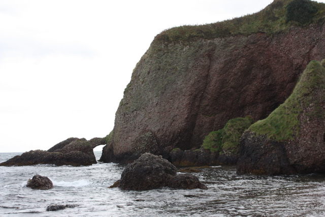 Cushendun Caves – County Antrim, North of Belfast; the cave used in Season 2, Episode 4: “Garden of Bones,” where Melisandre gives birth to the murderous shadow creature. Photo Credit