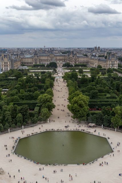 Tuileries Garden upward view Photo Credit
