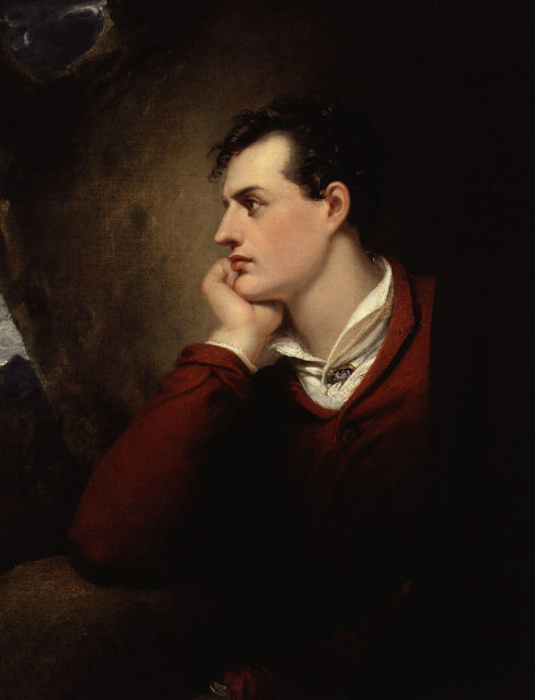 Portrait of Lord Byron.