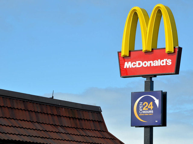 McDonald’s sign, Belfast, Northern Ireland. Photo Credit