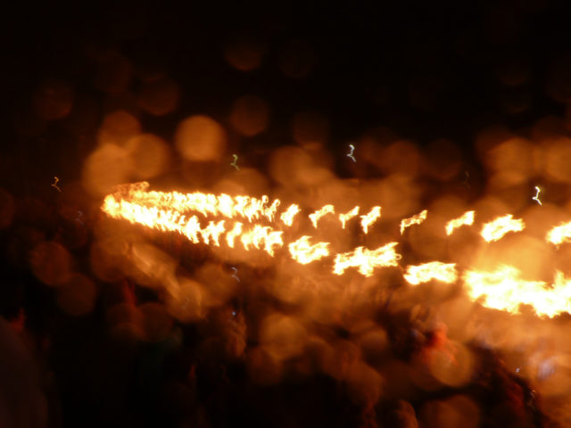 The rain doesn’t stop for Up Helly Aa. photo credit