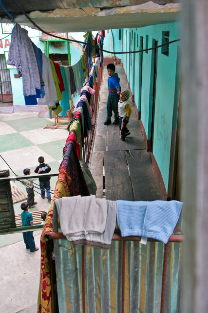 Inside San Pedro prison in La Paz, Bolivia. Photo credit