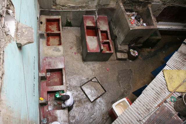 Inside San Pedro prison in La Paz, Bolivia. Photo credit