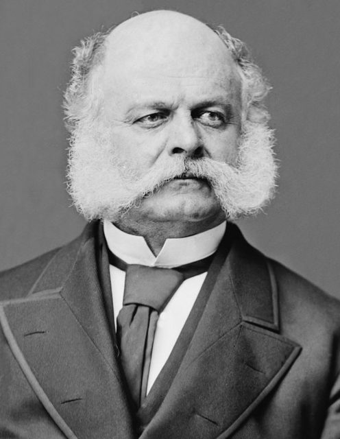 Ambrose Everett Burnside (May 23, 1824 – September 13, 1881), circa 1880.