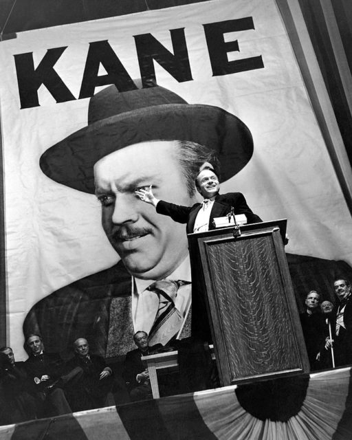 Welles in “Citizen Kane” (1941) / promotional still for the film