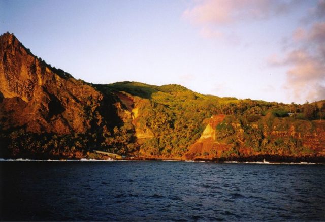 HMS Bounty was burned at Bounty Bay on Pitcairn Island, on the 23rd of January, 1790. Photo credit