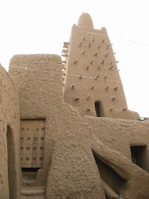 Interior of the Djingareiber Mosque in Timbuktu  Photo credit