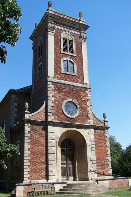 Church of St Mary Magdalene at Willen, Milton Keynes, rebuilt by Robert Hooke for Dr. Richard Busby. Photo credit
