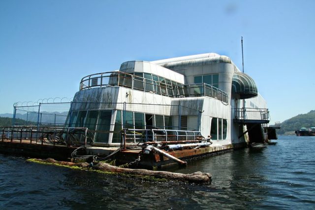 The “McBarge,” an abandoned floating McDonald’s restaurant in Vancouver. Photo Credit