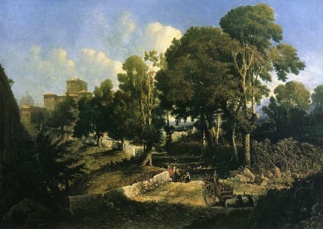 Effect near Noon Along the Appian Way by George Loring Brown, 1858