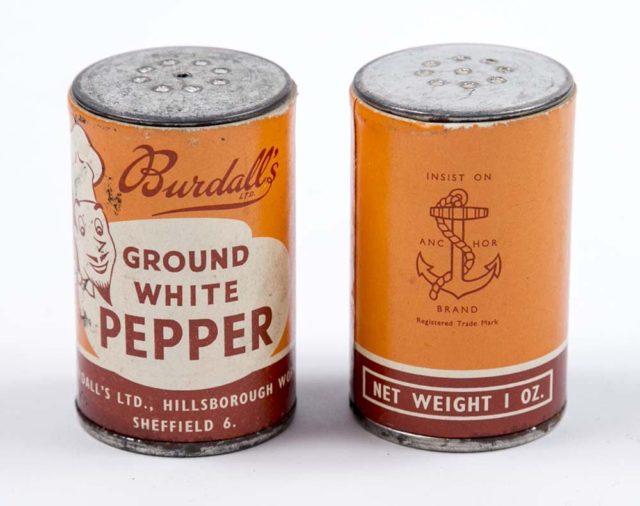 Orange, brown and white label.Manufactured by Burdall’s Ltd, Sheffield, England, UK, 1914 – 18 Photo Credit: Tyne & Wear Archives & Museums