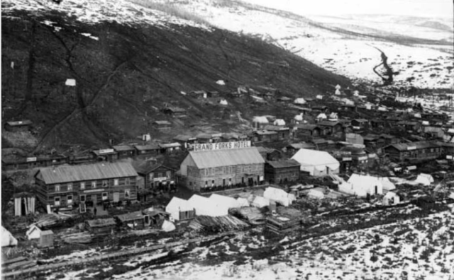 Belinda Mulrooney’s Grand Forks Hotel, ca. 1898 in Dawson