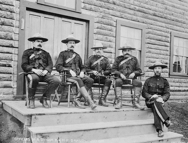 Members of the Northwest Mounted Police, July 1900