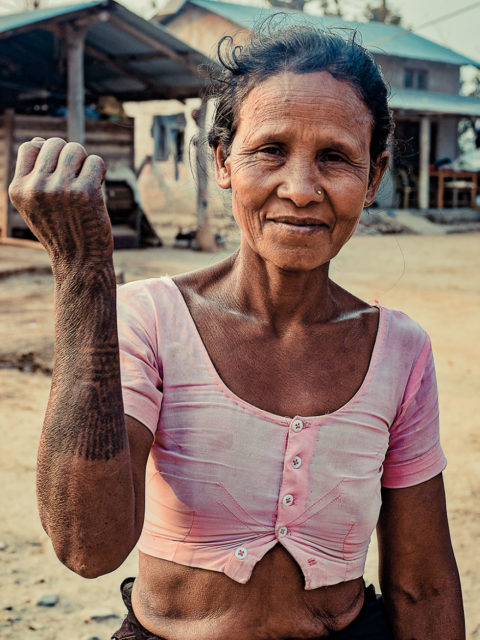 The last tattooed women of the Tharu tribe. Photo Credit: Omar Reda