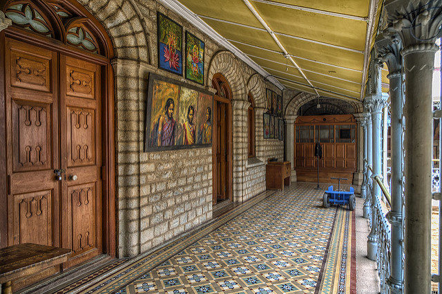 The hallway on the top floor of the palace. Photo Credit