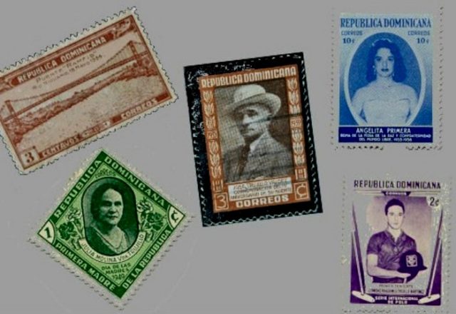 Postage stamps honoring family members
