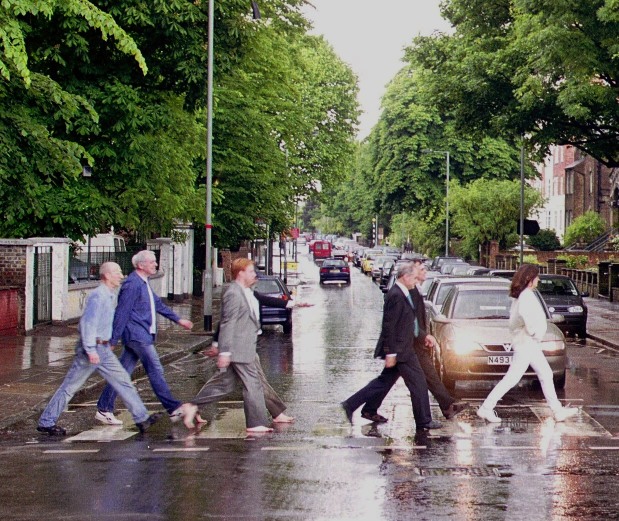 Imitating the cover of Abbey Road has become popular with fans