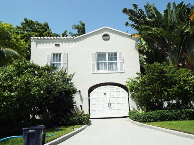 The entrance of Al Capone’s mansion in Miami, Florida, located at 93 Palm Ave. Photo Credit