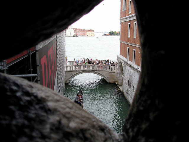 View from the Bridge of Sighs  Photo Credit