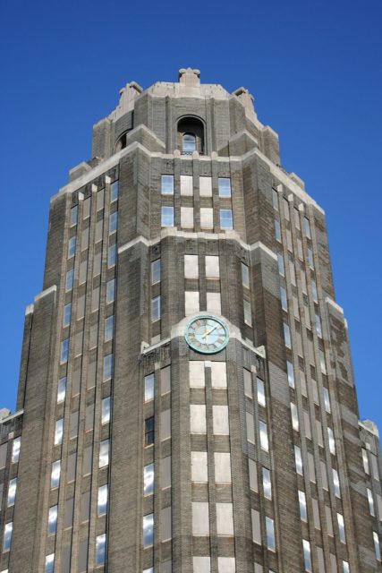 Buffalo Central Terminal – the tower, viewed from the west